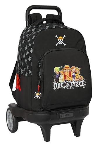 Safta ONE Piece Großer Rucksack mit Rädern, kompakt, abnehmbar, ideal für Kinder unterschiedlichen Alters, bequem und vielseitig, Qualität und Widerstandsfähigkeit, 33 x 22 x 45 cm, Schwarz, Schwarz, Safta ONE Piece Großer Rucksack mit Rädern, kompakt, abnehmbar, ideal für Kinder unterschiedlichen Alters, bequem und vielseitig, Qualität und Widerstandsfähigkeit, 33 x 22 x 45 cm, Schwarz, Schwarz, von safta