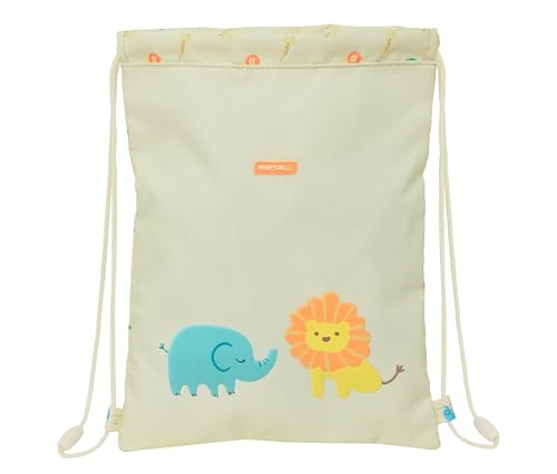 Safta PREESCOLAR SELVA – Flacher Junior-Rucksack, leicht zu reinigen, Rucksack, ideal für Kinder unterschiedlichen Alters, bequem und vielseitig, Qualität und Widerstandsfähigkeit, 26 x 1 x 34 cm, von safta