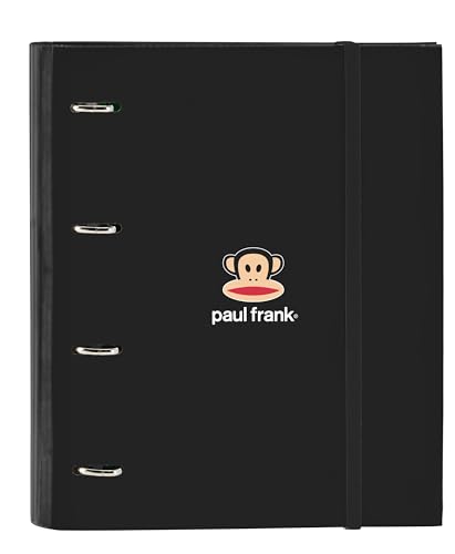 Safta Paul Frank Join The Fun Ordner, 4 Ringe, 35 cm, mit 100 A4-Blättern, ideal für Kinder verschiedener Altersgruppen, bequem und vielseitig, Qualität und Widerstandsfähigkeit, 27 x 3,5 x 32 cm, von safta