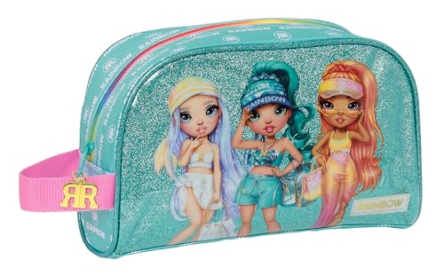 Safta RAINBOW HIGH PARADISE Große Kulturtasche für Kinder, anpassbar an den Kinderwagen, ideal für Kinder von 5 bis 14 Jahren, bequem und vielseitig, Qualität und Widerstandsfähigkeit, 26 x 16 x 9 cm, von safta