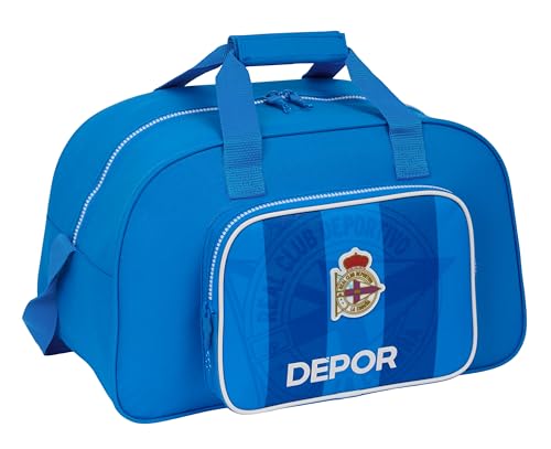 Safta REAL SPORT LA CORUÑA - Sporttasche, Rucksack, ideal für Kinder unterschiedlichen Alters, bequem und vielseitig, Qualität und Widerstandsfähigkeit, 40 x 23 x 24 cm, Blau, blau, Estándar, Casual von safta