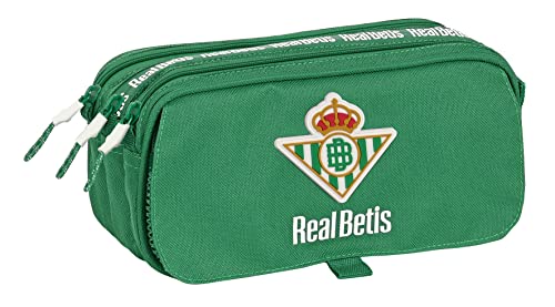 Safta Real Betis Balompie - großes, recyceltes Federmäppchen, für Kinder, ideal für Kinder im Schulalter, bequem und vielseitig, Qualität und Stärke, 21,5 x 8 x 10 cm, Grün, grün, Estándar, Lässig von safta