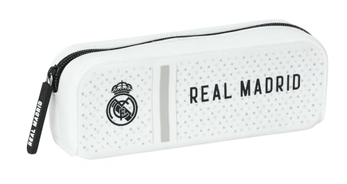 Safta Real Madrid 1. Team 24/25 Federmäppchen, quadratisch, Silikon, für Kinder, ideal für Kinder im Schulalter, bequem und vielseitig, 18,5 x 5,5 x 7,5 cm, Weiß/Grau, Weiß/Grau, Estándar, Lässig Safta Real Madrid 1. Team 24/25 Federmäppchen, quadratisch, Silikon, für Kinder, ideal für Kinder im Schulalter, bequem und vielseitig, 18,5 x 5,5 x 7,5 cm, Weiß/Grau, Weiß/Grau, Estándar, Lässig von safta