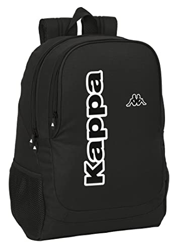 Safta Unisex Kinder M665 Kappa Schulrucksack, ideal unterschiedlichen Alters, bequem und vielseitig, Qualität und Widerstandsfähigkeit, 32 x 16 x 44 cm, Schwarz von safta