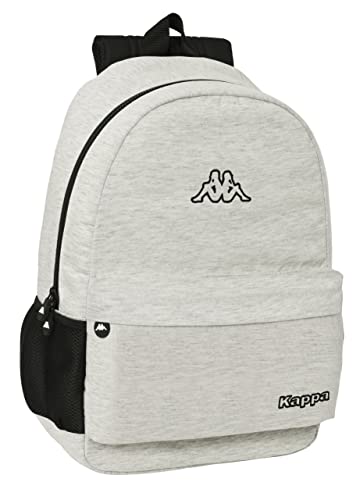 Safta Unisex Kinder M758 Kappa Schulrucksack, ideal unterschiedlichen Alters, bequem und vielseitig, Qualität und Widerstandsfähigkeit, 30 x 14 x 46 cm, Grau von safta