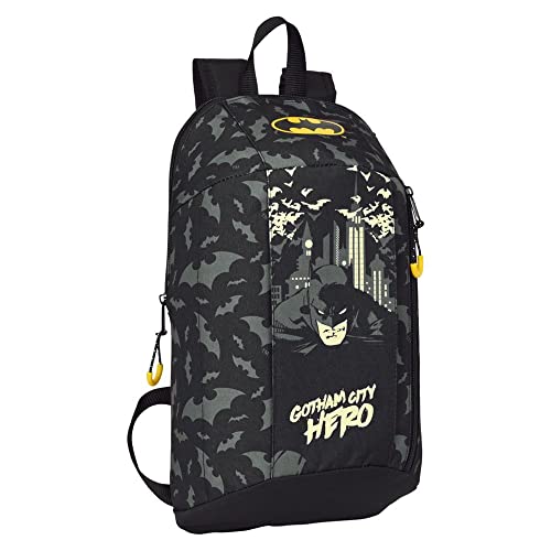 Safta Unisex Kinder Mini-Rucksack, vertikale Tasche, Batman Hero 22 x 39 x 10 cm, bunt von safta