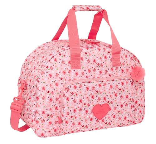 Safta VMB IN BLOOM Sporttasche, Rucksack, Ideal für Kinder unterschiedlichen Alters, bequem und vielseitig, Qualität und Widerstandsfähigkeit, 48 x 21 x 33 cm, Rosa, Rosa, Estándar, Casual von safta