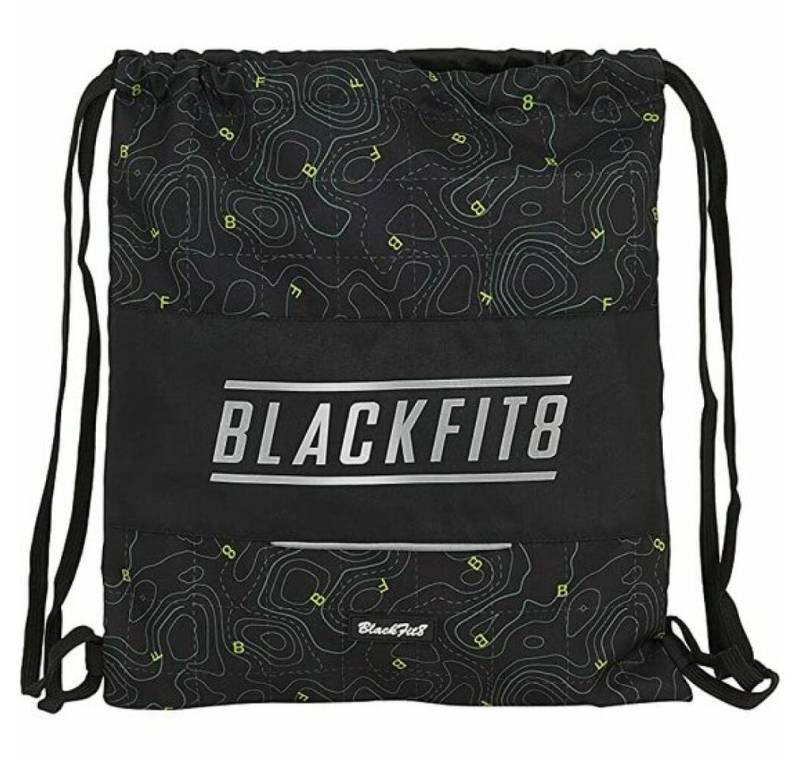 safta Daypack Backpack With Drawstrings Topography Blackfit8 von safta