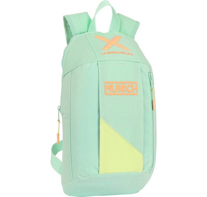 safta Daypack Kinderrucksack Munich Sunset Mini Gelb Hellgrün (22 x 39 x 10 cm) von safta
