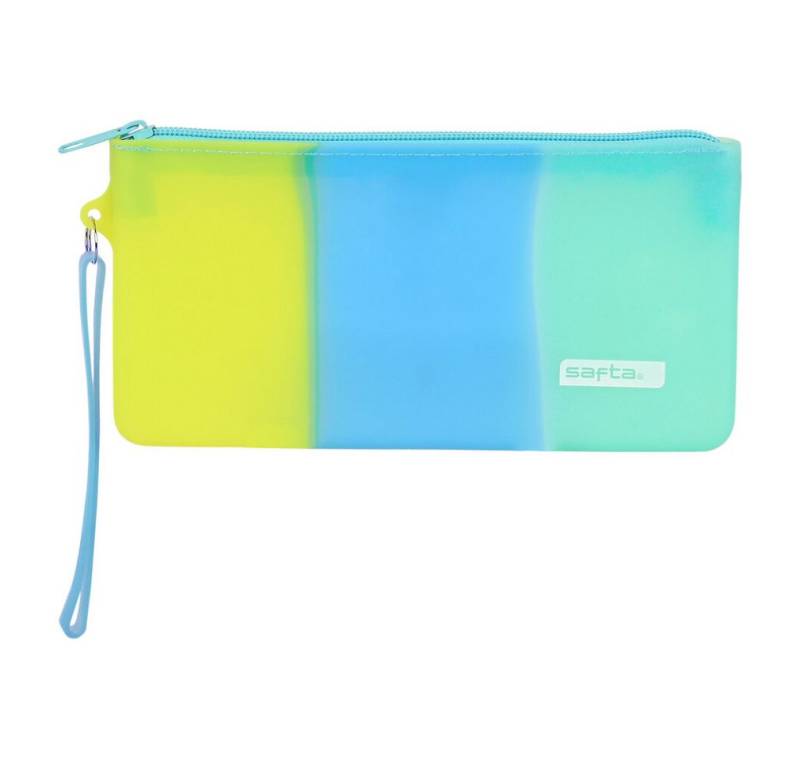 safta Daypack Schulmäppchen Blau grün Gelb (21 x 10.5 x 2 cm) von safta