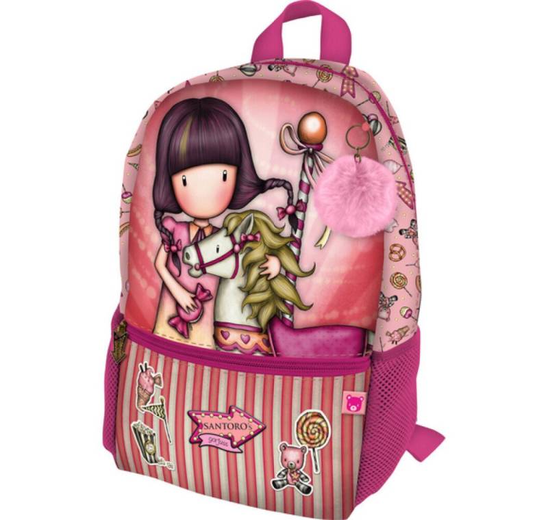 safta Daypack Schulrucksack Gorjuss Carousel Mini Lachsfarben (26 x 34 x 11.4 cm) von safta