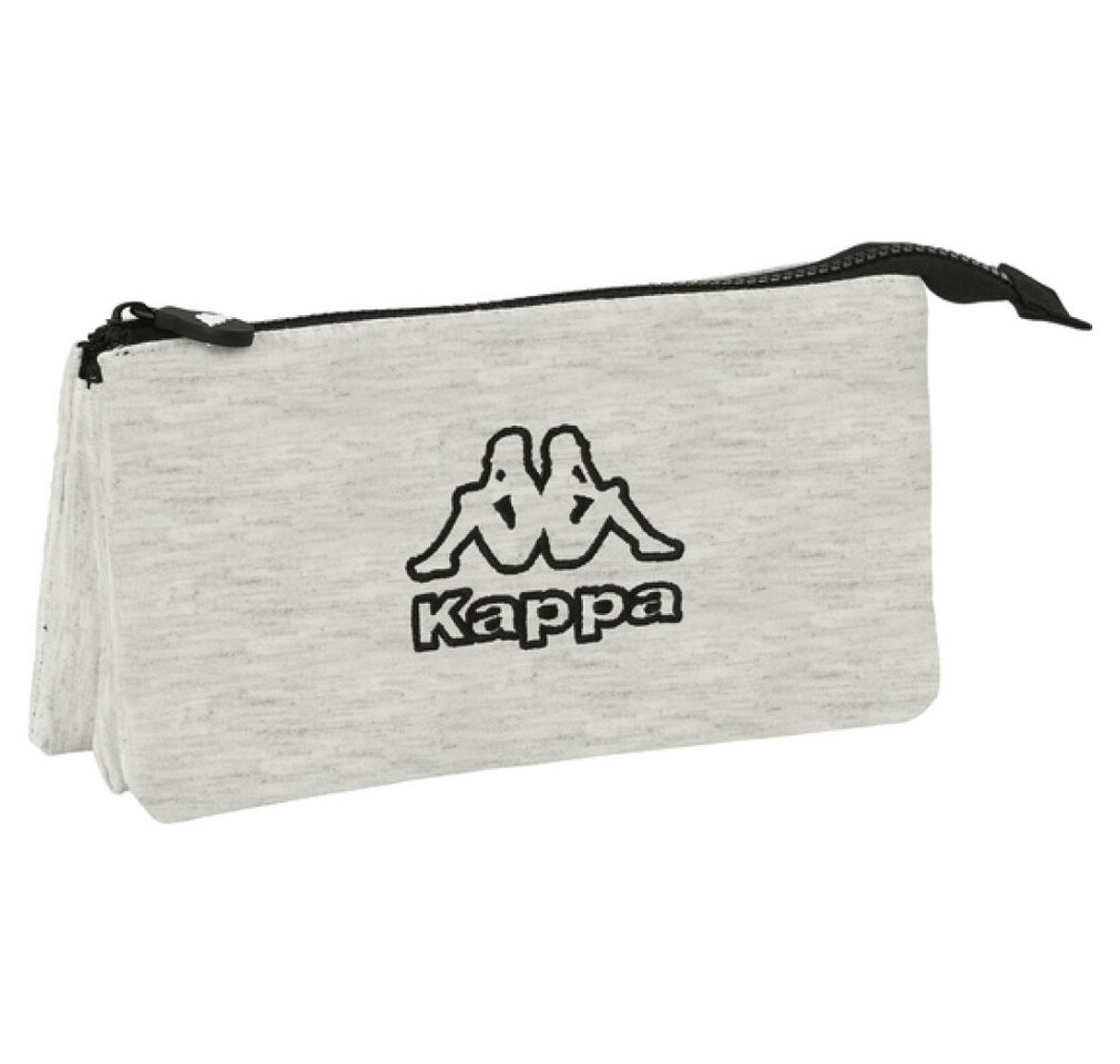 safta Kinderkoffer Dreifaches Mehrzweck-Etui Kappa Grey knit Grau (22 x 12 x 3 cm) von safta