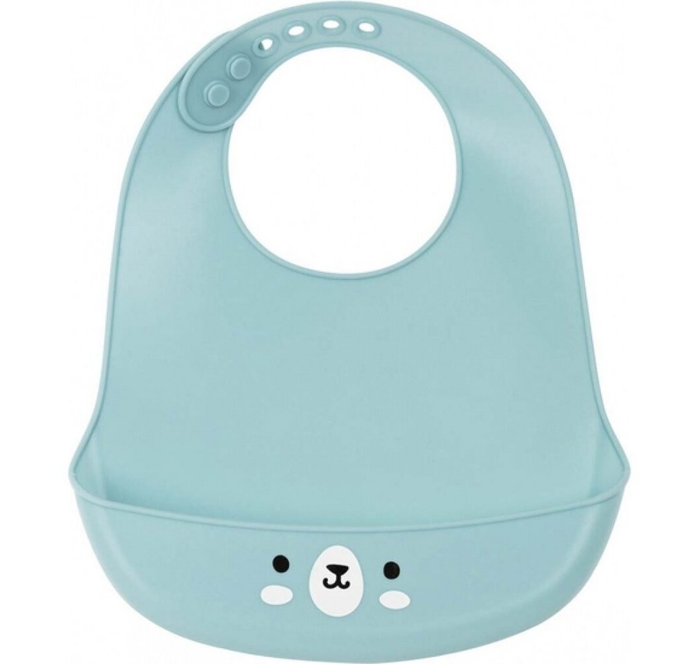 safta Lätzchen Lätzchen Bear Silikon Hellblau (21 x 2 x 26 cm) von safta
