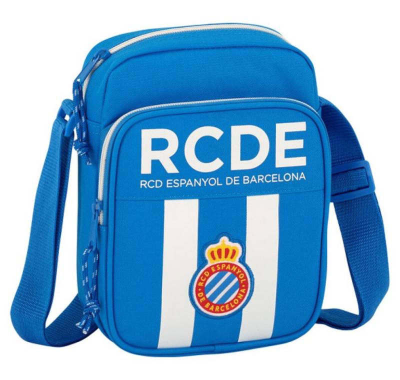 safta Laptoptasche Schultertasche RCD Espanyol Blau Weiß (16 x 22 x 6 cm) von safta