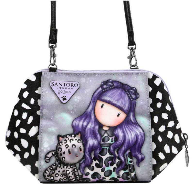 safta Laptoptasche Umhängetasche Gorjuss Smitten kitten Schwarz Weiß (26 x 15,5 x 9,5 cm) von safta