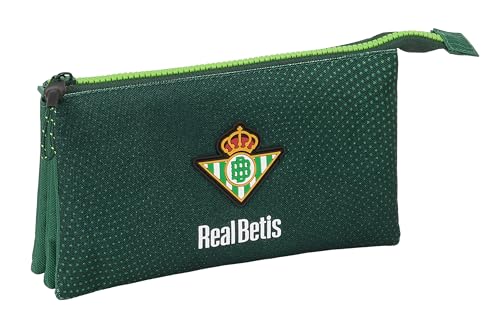 safta Real Betis Balompié Federmäppchen für Kinder, ideal für Kinder im Schulalter, bequem und vielseitig, Qualität und Widerstandsfähigkeit, 22 x 3 x 12 cm, Grün, grün, Estándar, Lässig safta Real Betis Balompié Federmäppchen für Kinder, ideal für Kinder im Schulalter, bequem und vielseitig, Qualität und Widerstandsfähigkeit, 22 x 3 x 12 cm, Grün, grün, Estándar, Lässig von safta