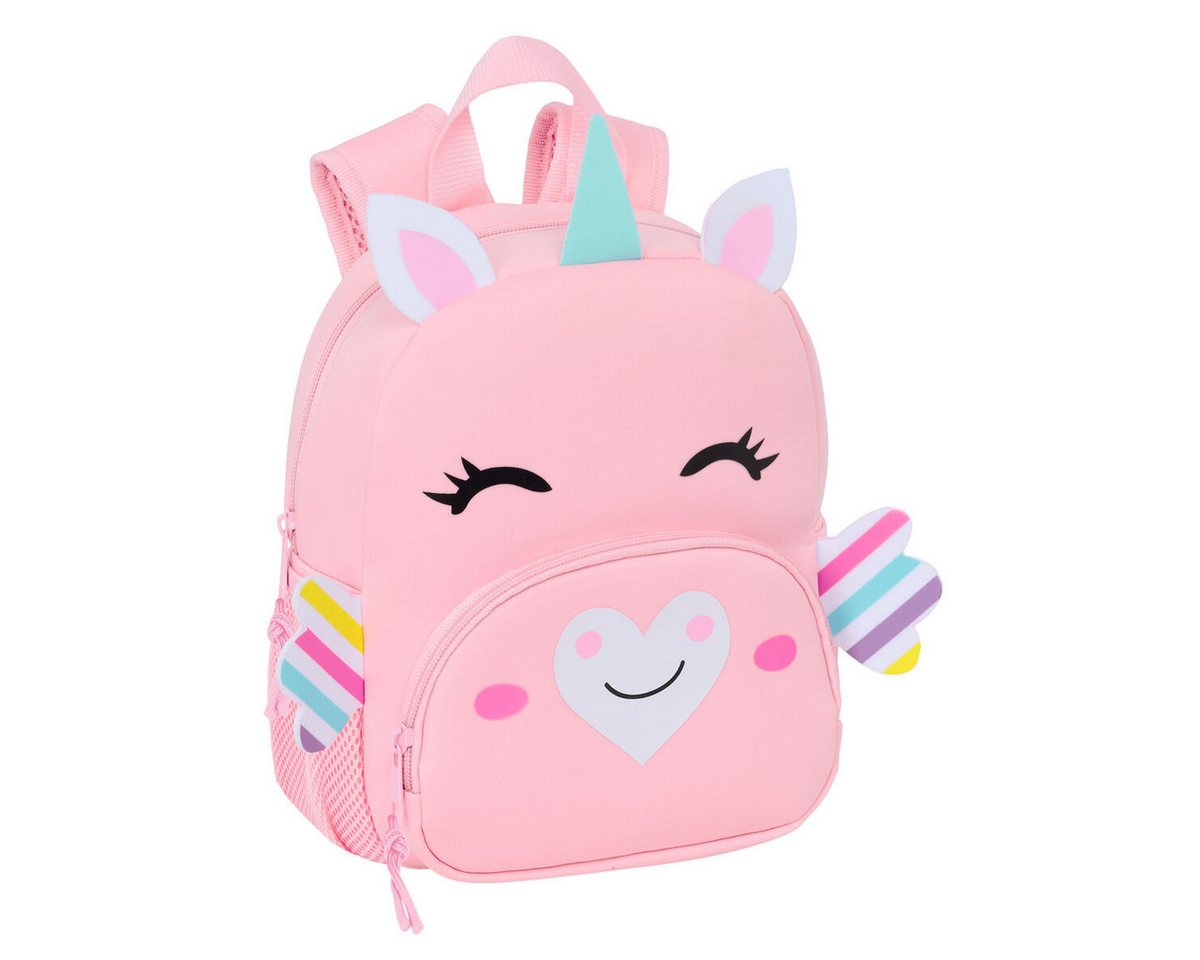 safta Rucksack Kinder Rucksack Safta Unicornio Rosa 20x25x9 cm von safta