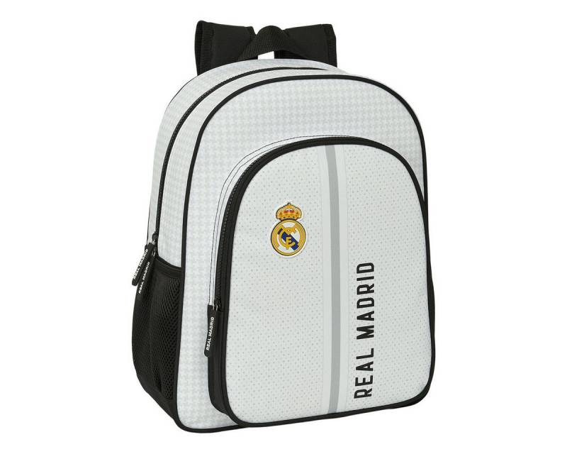 safta Rucksack Real madrid cf Kinder Rucksack Real Madrid CF 2425 Weiß Grau 32 x 38 x von safta