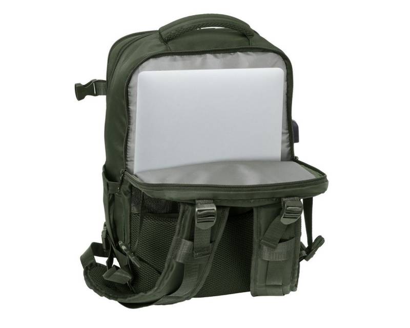 safta Rucksack Rucksack Freizeitrucksack Laptoprucksack Business Safta Verde Militärg von safta