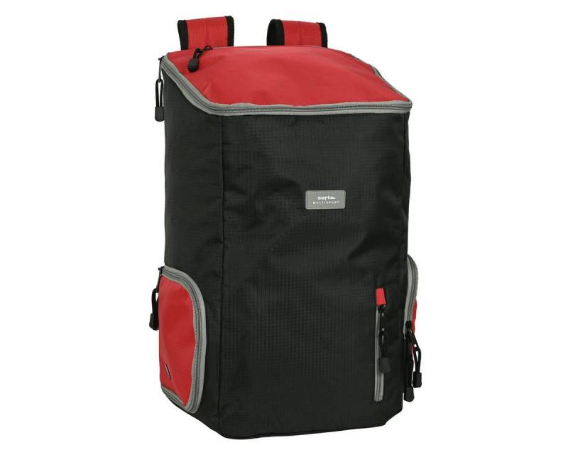 safta Rucksack Safta Rucksack Freizeitrucksack Sportrucksack Multisports Rot Schwarz von safta