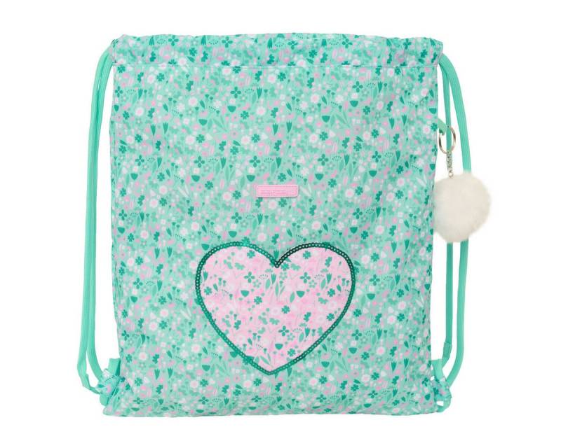 safta Rucksack Rucksacktasche mit Bändern Safta Cuore Minze 35 x 40 x 1 cm von safta