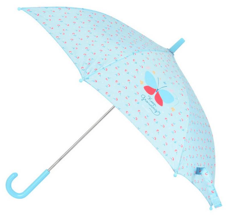 safta Stockregenschirm Regenschirm BlackFit8 Keep Growing Hellblau (86 cm) von safta