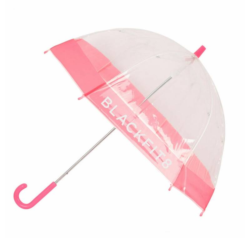 safta Taschenregenschirm Regenschirm BlackFit8 Glow up Durchsichtig Rosa (70 cm) von safta