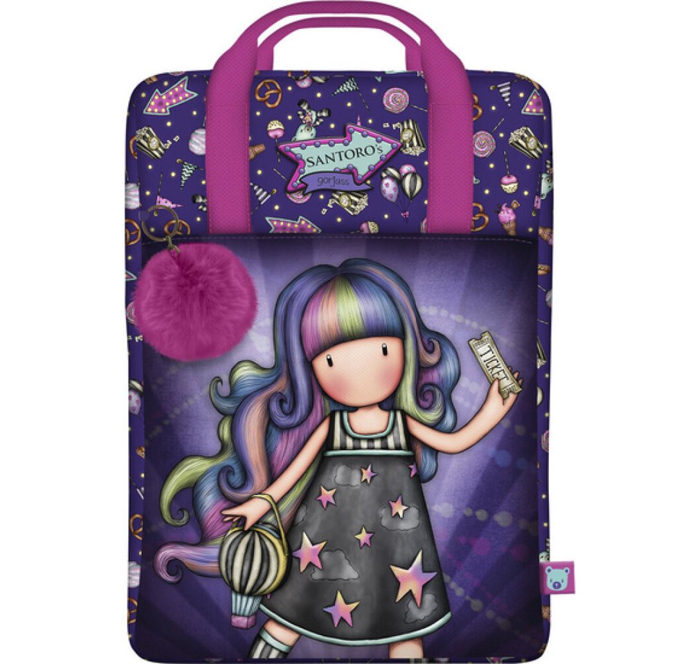 safta Turnbeutel Schulrucksack Gorjuss Up and away Lila (25 x 36 x 10 cm) von safta