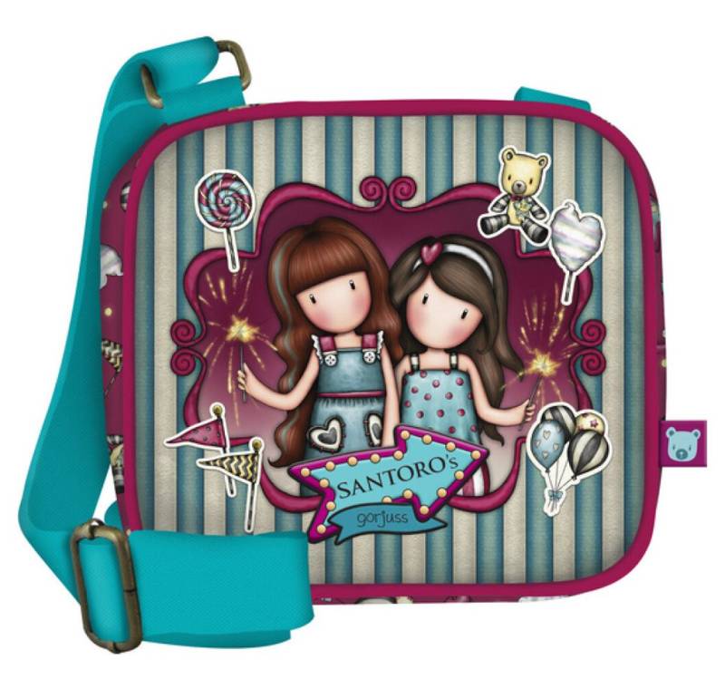 safta Umhängetasche Umhängetasche Gorjuss Fireworks Granatrot (16.5 x 15 x 6.5 cm) von safta