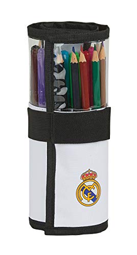 safta Umhängetasche mit Außentasche von Real Madrid 1. Ausrüstung 20/21, Weiß/Schwarz (Weiß) - M786 von safta