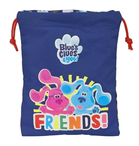 Safta Artikel, Snacksack Blues Clues Unisex Kinder, mehrfarbig, M, bunt, Medium von safta