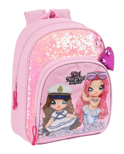 safta Unisex Kinder Kinderrucksack Adapt.Nanana Sparkles, 28 x 34 x 10 cm, bunt von safta