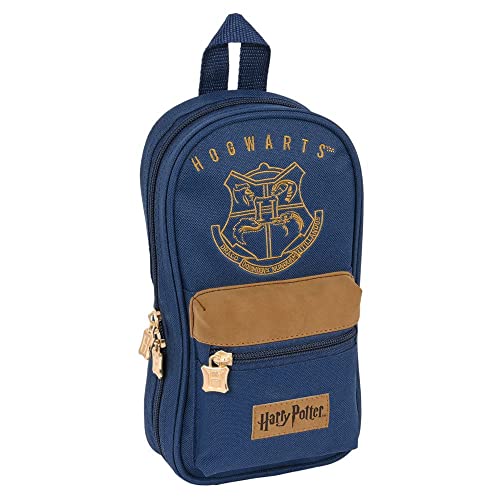 Safta Unisex Kinder Port.Vakuum Federmäppchen Rucksack C/4 Port.leer Harry Potter Magical, 12 x 23 x 5 cm, bunt von safta
