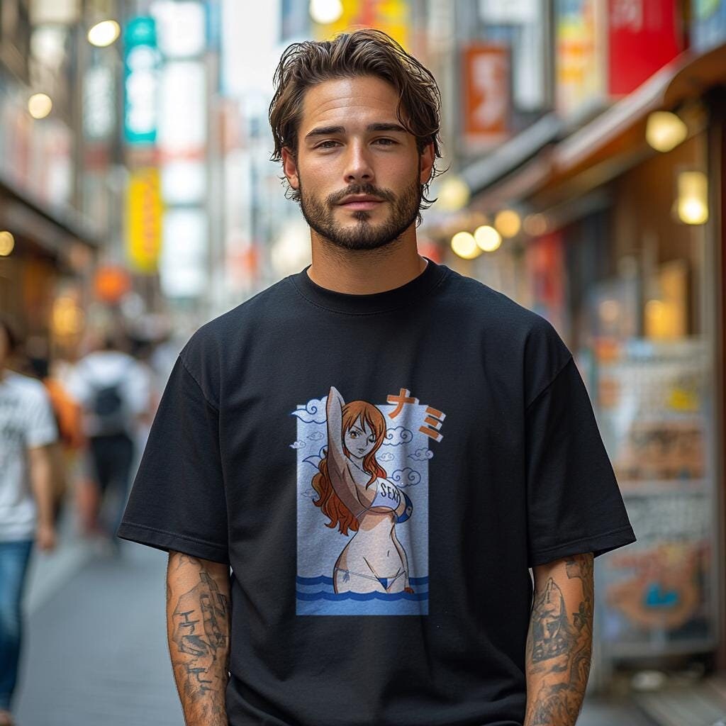 Anime T-Shirt, Tshirt, Sweatshirt, Streetwear, Anime, Einteiler, Nami von saikolabsshop