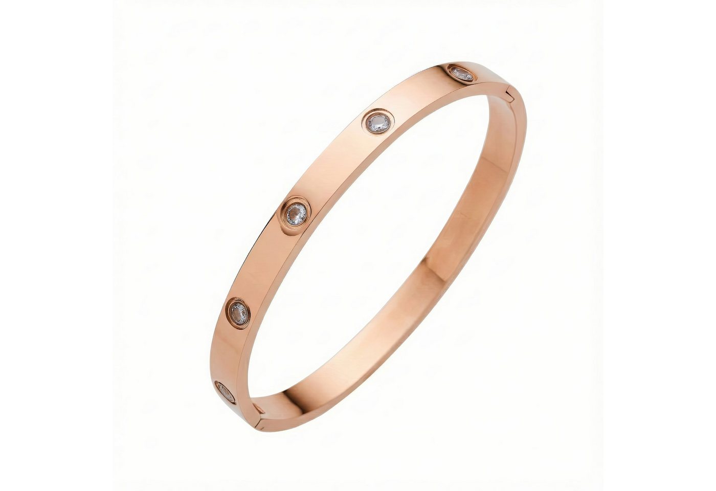 salazar.plus Armreif Luxus Damen Armband Edelstahl 18k vergoldet silberfarben rose elegant von salazar.plus