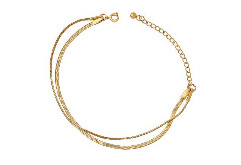 salazar.plus Gliederarmband Luxus Damen Schlangenarmband Vergoldetes Edelstahl Snake Chain von salazar.plus