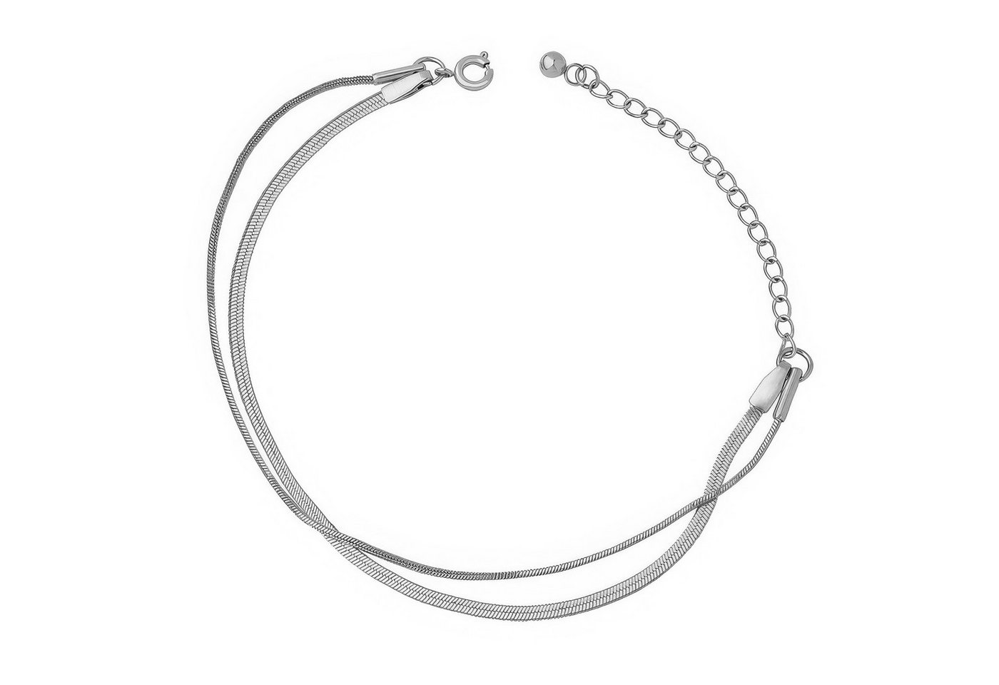 salazar.plus Gliederarmband Luxus Damen Schlangenarmband Vergoldetes Edelstahl Snake Chain von salazar.plus