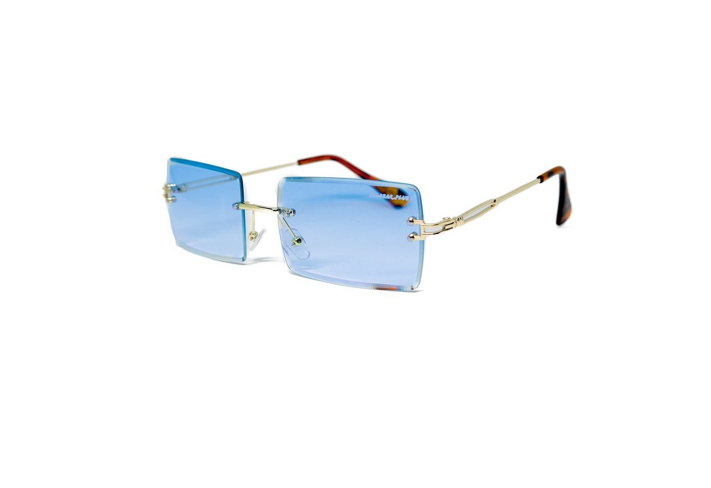 salazar.plus Sonnenbrille Randlos Rechteckig Unisex 14 Farben Rahmenlos Damen Herren Brille von salazar.plus