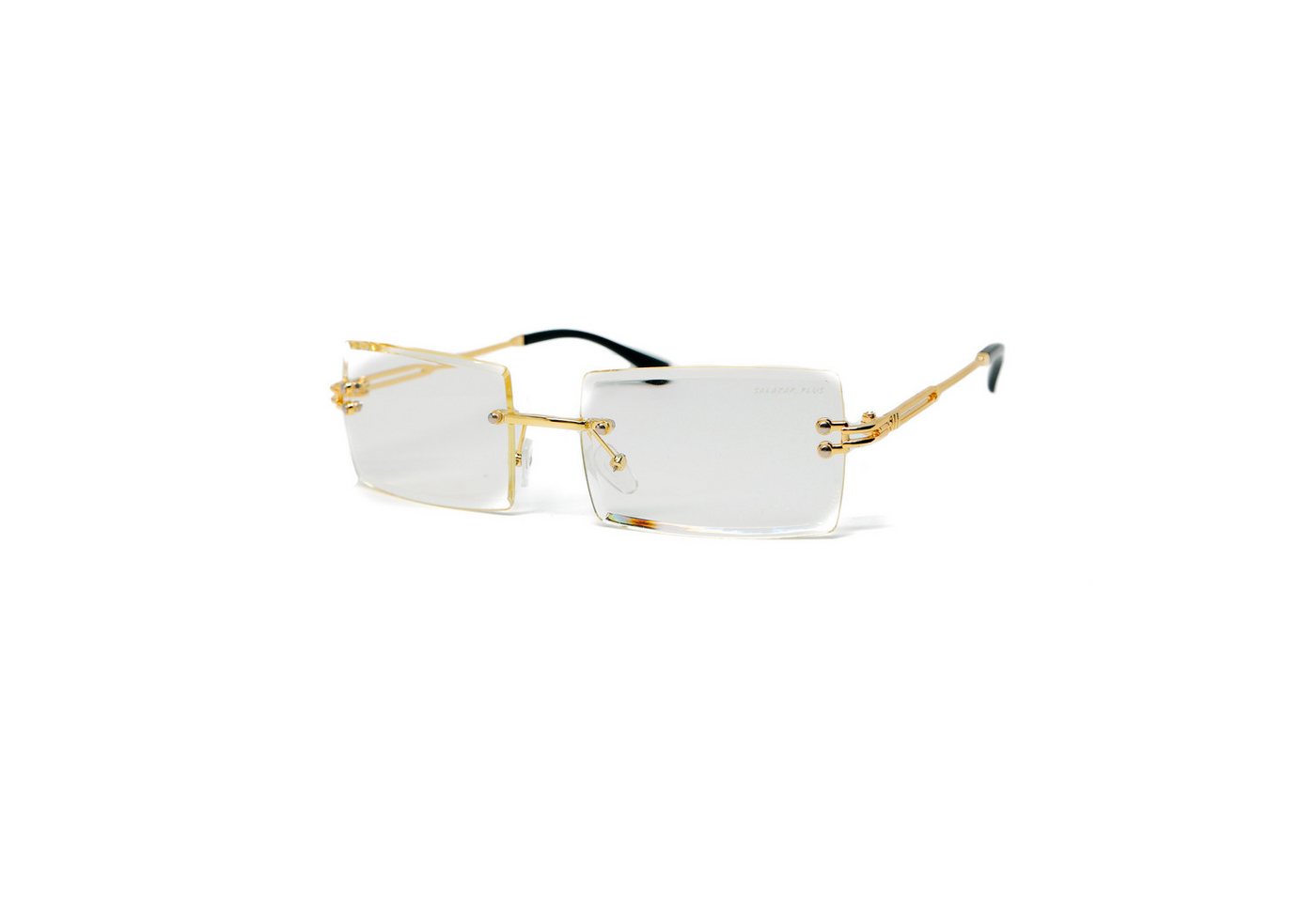 salazar.plus Sonnenbrille Randlos Rechteckig Unisex 14 Farben Rahmenlos Damen Herren Brille von salazar.plus