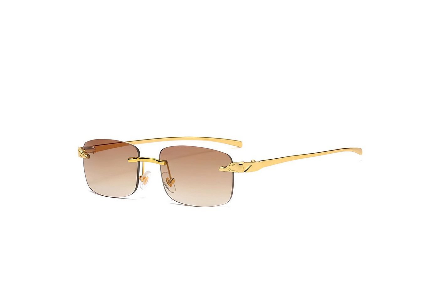 salazar.plus Sonnenbrille Randlos Rechteckig Unisex 4 Farben Rahmenlos Damen Herren Brille von salazar.plus