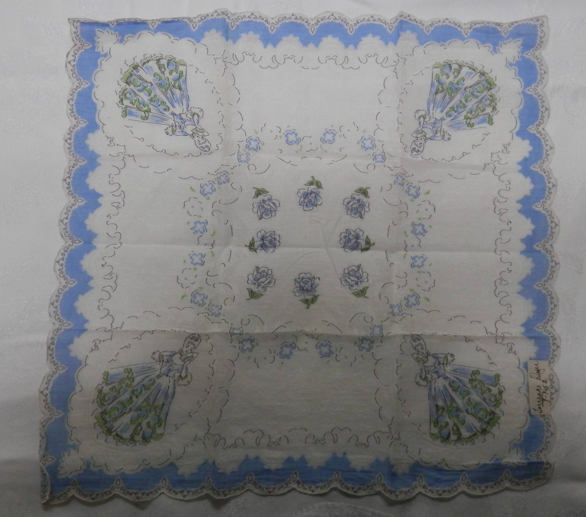 Vintage Taschentuch Nie Benutzt 1950Er Jahre Florales Design Vintage Taschentuch Nie Benutzt 1950Er Jahre Florales Design von sallys4025