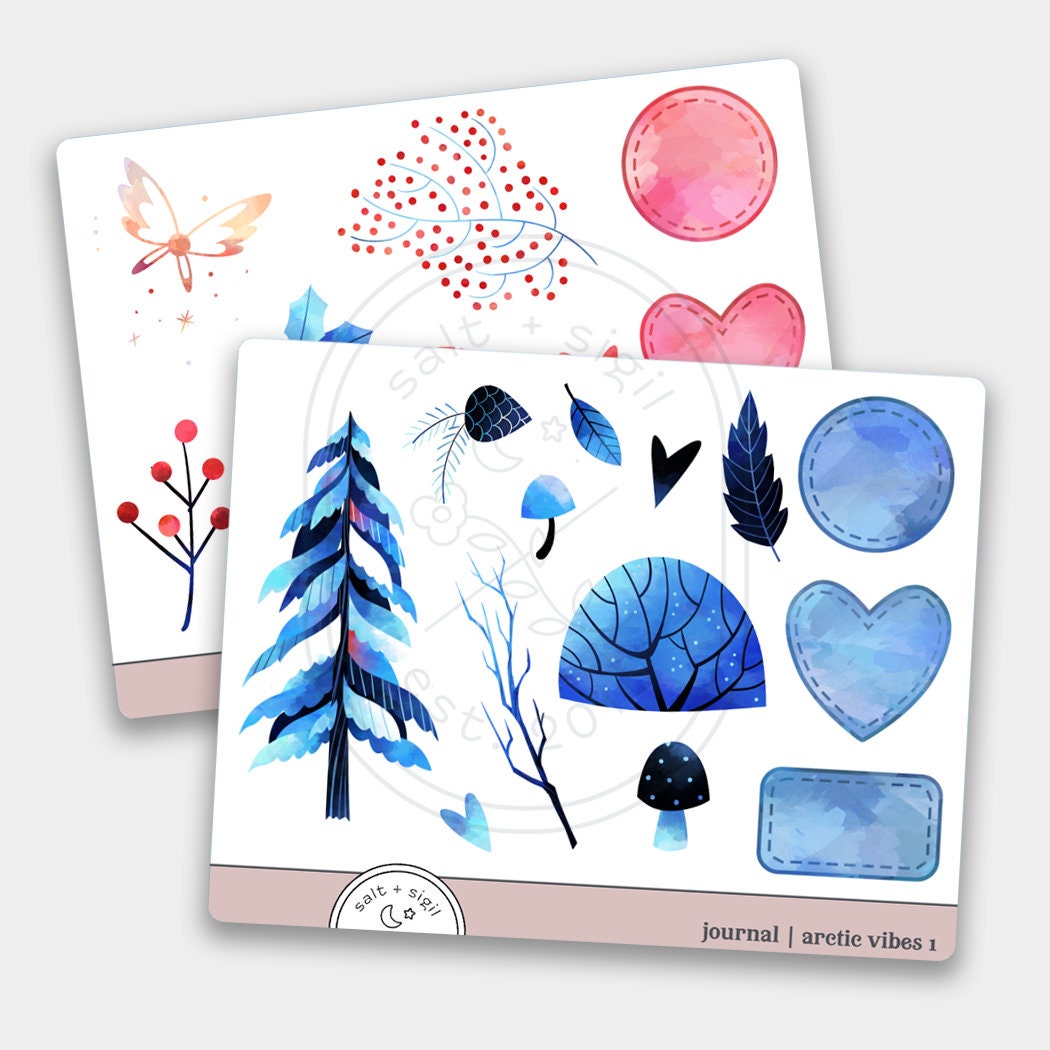 Arctic Vibes , Journal Sticker von saltandsigil