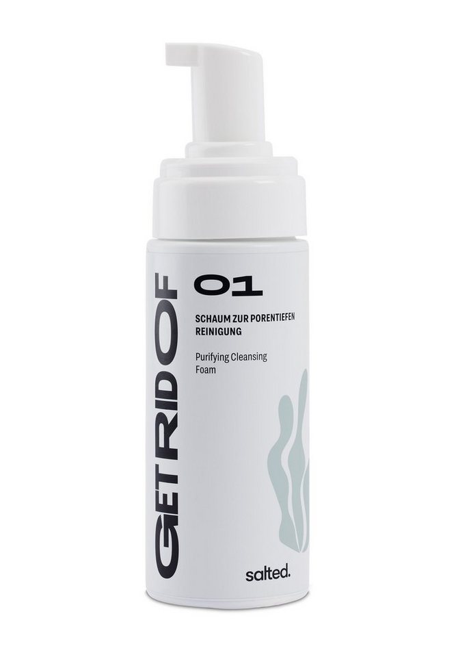 salted. Gesichts-Reinigungsschaum Schaum zur porentiefen Reinigung, ohne Duft von salted.