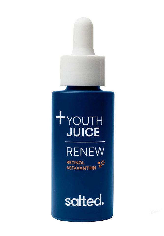 salted. Gesichtsserum Youth Juice Retinol Serum ohne Duft, ohne Duft, zur Hauterneuerung von salted.