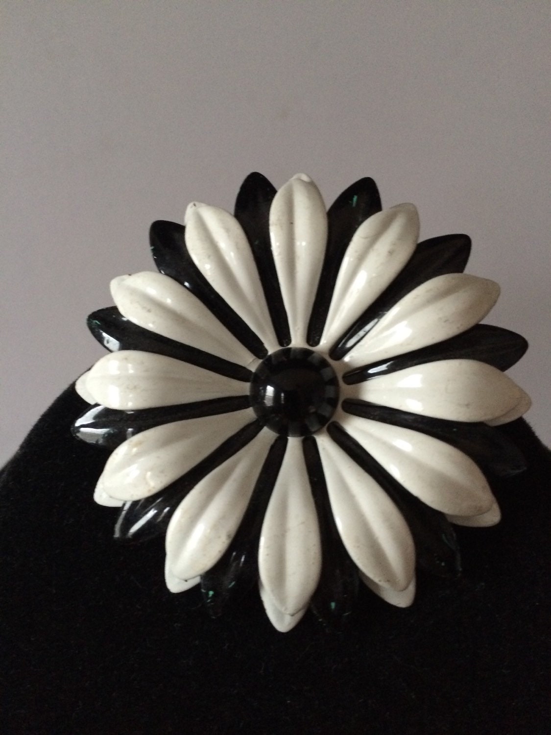 1970Er Flower Power Metall Anstecknadel/Boho Hippy 70Er Jahre Modeschmuck von saltydogvintage
