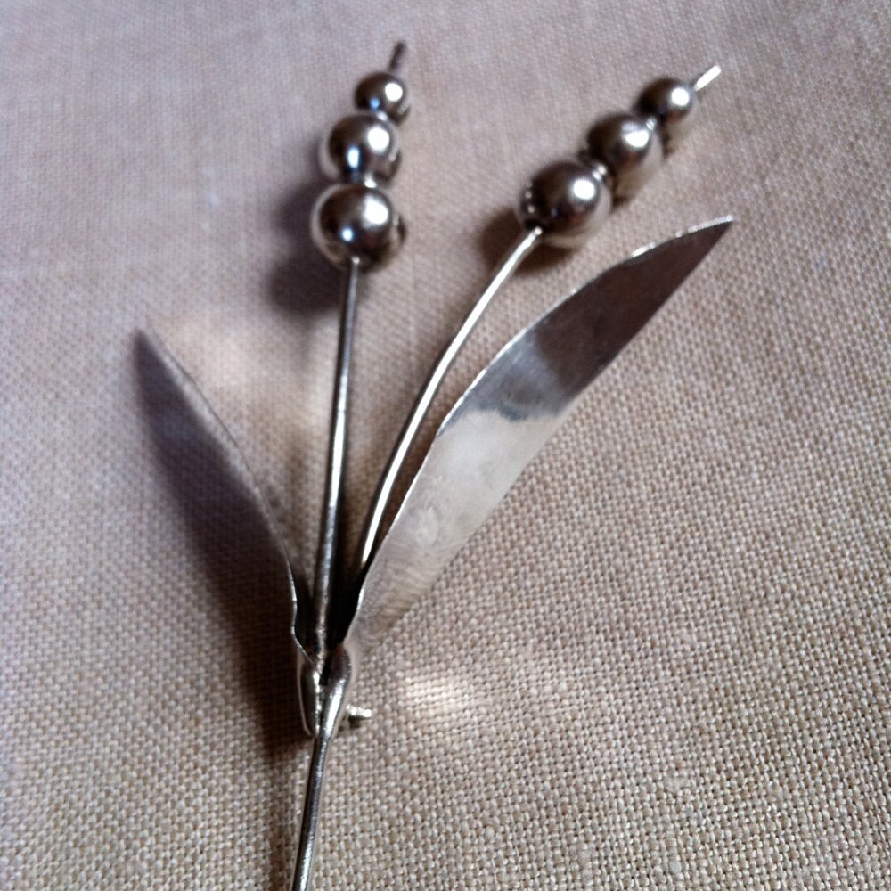 Anstecknadel Aus Sterlingsilber Mit Stabverschluss von saltydogvintage