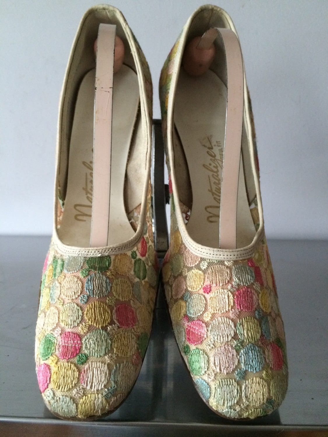 Damen Accessoires/Vintage Naturalizer Stoffpumps 1960Er Jahre Pastell Größe 7 1/2 Aa von saltydogvintage