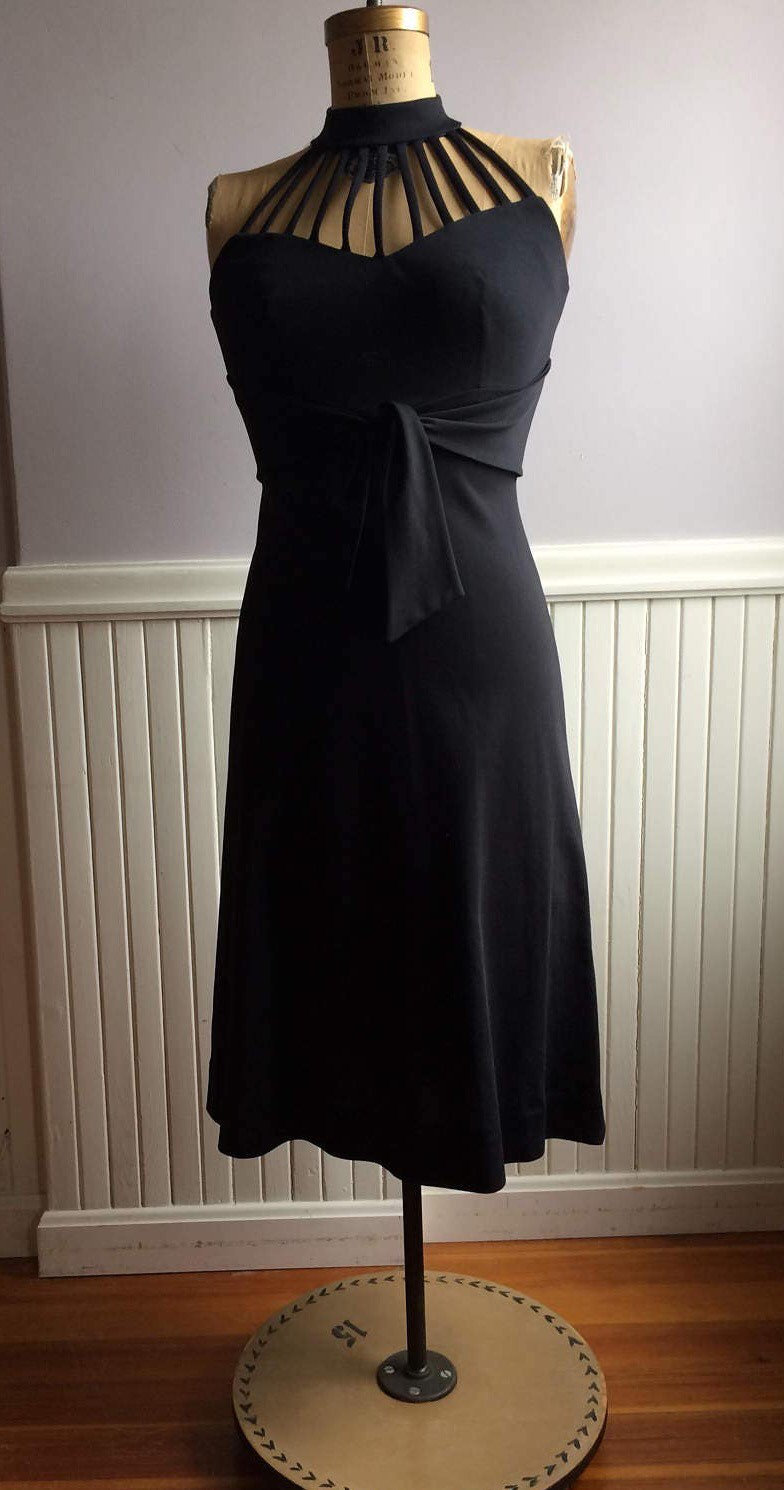 Damen Vintage Kleidung/1970Er Jahre Patricia Fair Polyester Kleid 70Er Samstag Nacht Fever Club Dressing Traumkleid Damen Vintage Kleidung/1970Er Jahre Patricia Fair Polyester Kleid 70Er Samstag Nacht Fever Club Dressing Traumkleid von saltydogvintage