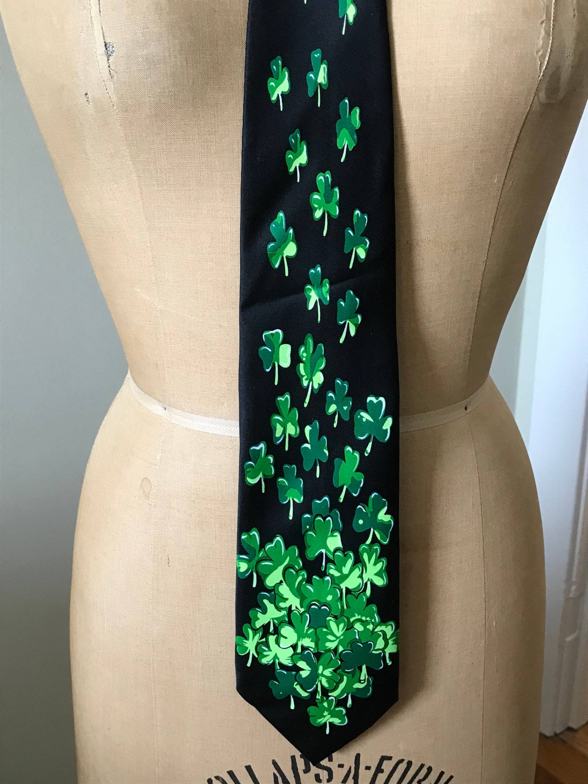 Kleeblatt St. Patty's Day Krawatte/3 Patrick's Kleidung von saltydogvintage