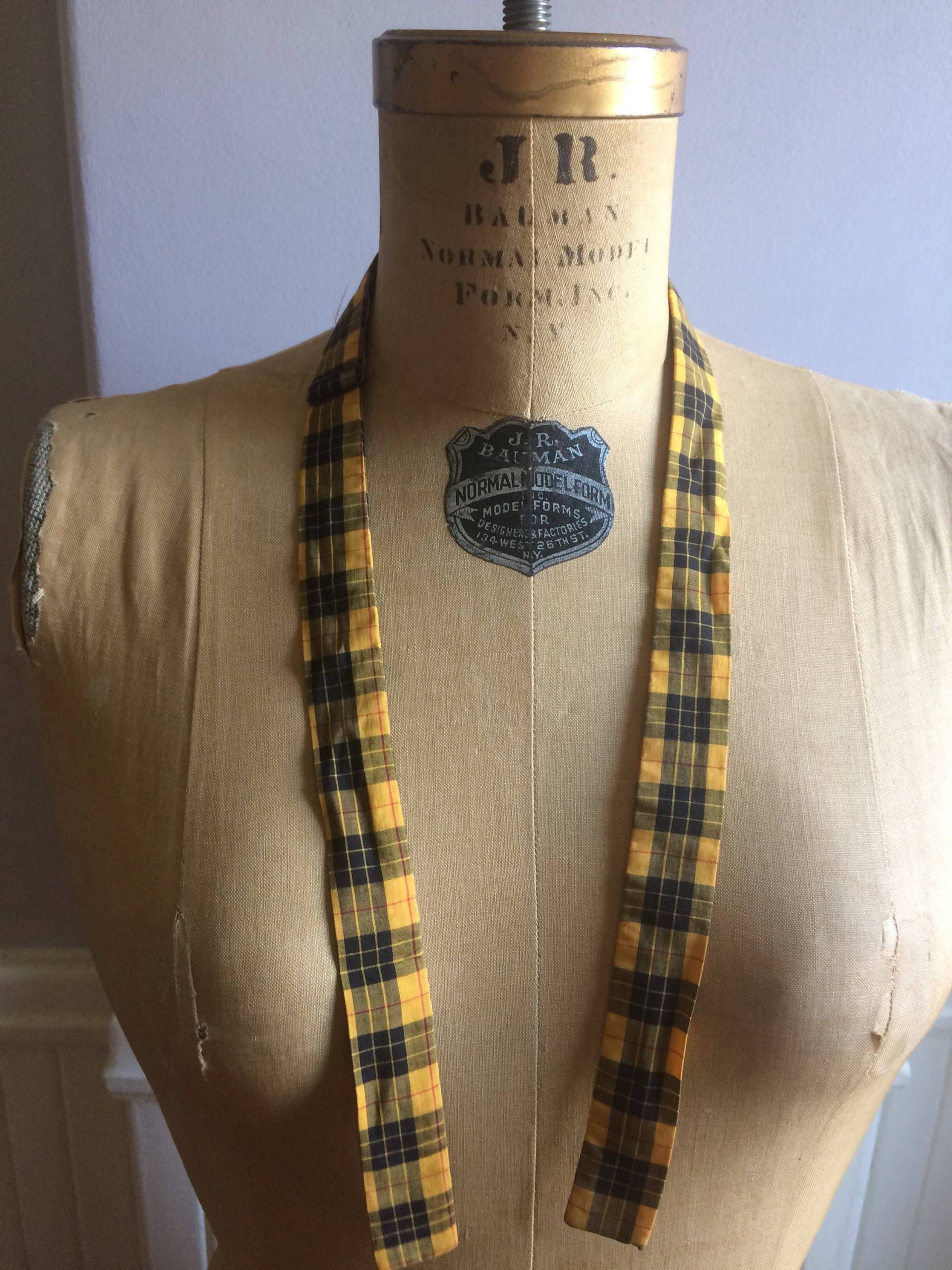 Vintage Herren Accessoires/string Plaid Fliege Vintage Herren Accessoires/string Plaid Fliege von saltydogvintage